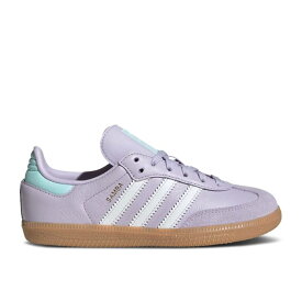 アディダス Adidas 【 Samba Og C 'Silver Dawn Aqua' Youth Silver Dawn/Crystal White/Semi Flash Aqua 】 サンバ キッズ ベビー マタニティ キッズファッション 靴 スニーカー ジュニア キッズ Silver 銀色・シルバー