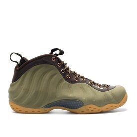 【 NIKE AIR FOAMPOSITE ONE PRM 'OLIVE' / MEDIUM OLIVE VELVET BROWN BLACK 】 フォームポジット オリーブ 茶色 ブラウン 黒色 ブラック エアフォームポジットワン スニーカー メンズ ナイキ