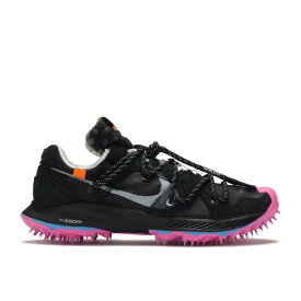 【 NIKE OFF-WHITE X WMNS AIR ZOOM TERRA KIGER 5 'ATHLETE IN PROGRESS - BLACK' / BLACK METALLIC SILVER WHITE 】 オフホワイト ズーム 黒色 ブラック 銀色 シルバー 白色 ホワイト スニーカー レディース ナイキ