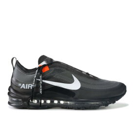 【 NIKE OFF-WHITE X AIR MAX 97 'BLACK' / BLACK WHITE CONE BLACK 】 オフホワイト マックス 黒色 ブラック 白色 ホワイト エアマックス スニーカー メンズ ナイキ