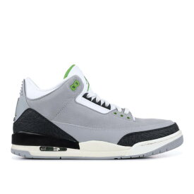 【 AIR JORDAN JORDAN 3 RETRO 'CHLOROPHYLL' / LT SMOKE GREY CHLOROPHYLL 】 ナイキ 灰色 グレー エアジョーダン スニーカー メンズ