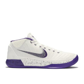 【 NIKE KOBE AD MID 'BASELINE' / WHITE COURT PURPLE BLACK 】 コービー ミッド 白色 ホワイト コート 紫 パープル 黒色 ブラック スニーカー メンズ ナイキ