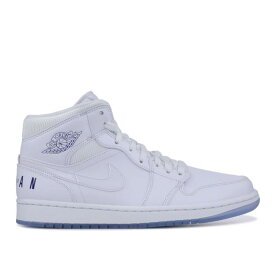 【 AIR JORDAN JORDAN 1 RETRO MID 'WHITE CONCORD' / WHITE CONCORD WHITE 】 ナイキ ミッド 白色 ホワイト コンコルド コンコード エアジョーダン スニーカー メンズ