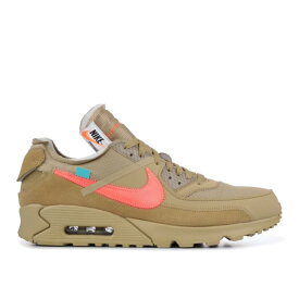 【 NIKE OFF-WHITE X AIR MAX 90 'DESERT ORE' / DESERT ORE BRIGHT MANGO HYPER 】 オフホワイト マックス エアマックス スニーカー メンズ ナイキ