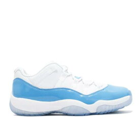 【 AIR JORDAN AIR JORDAN 11 RETRO LOW 'UNC' / WHITE UNIVERSITY BLUE 】 ナイキ 白色 ホワイト 青色 ブルー エアジョーダン スニーカー メンズ