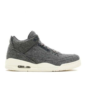 【 AIR JORDAN AIR JORDAN 3 RETRO 'WOOL' / DARK GREY DARK GREY SAIL 】 ナイキ 灰色 グレー エアジョーダン スニーカー メンズ