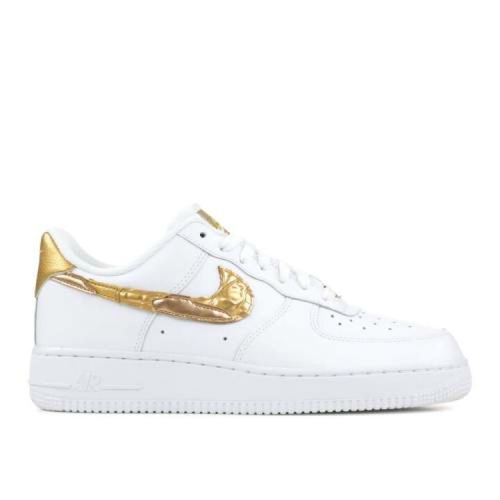 楽天市場 ナイキ Nike 白色 ホワイト ゴールド エアフォース Golden Patchwork スニーカー メンズ Nike Cr7 X 1 Low White Gold スニケス