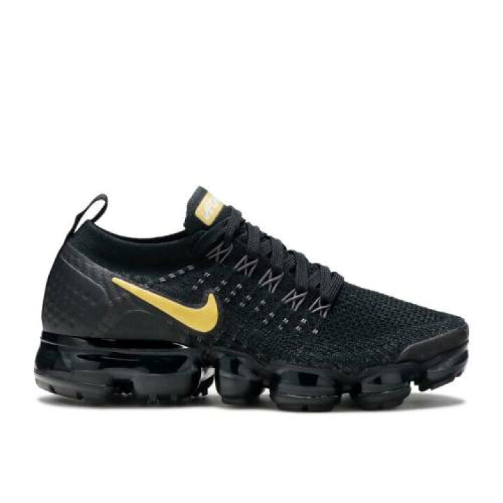 楽天市場 ナイキ Nike フライニット 黒色 ブラック ゴールド エアヴェイパーマックス Metallic Gold スニーカー レディース Nike Wmns Flyknit 2 Black Metallic Gold スニケス