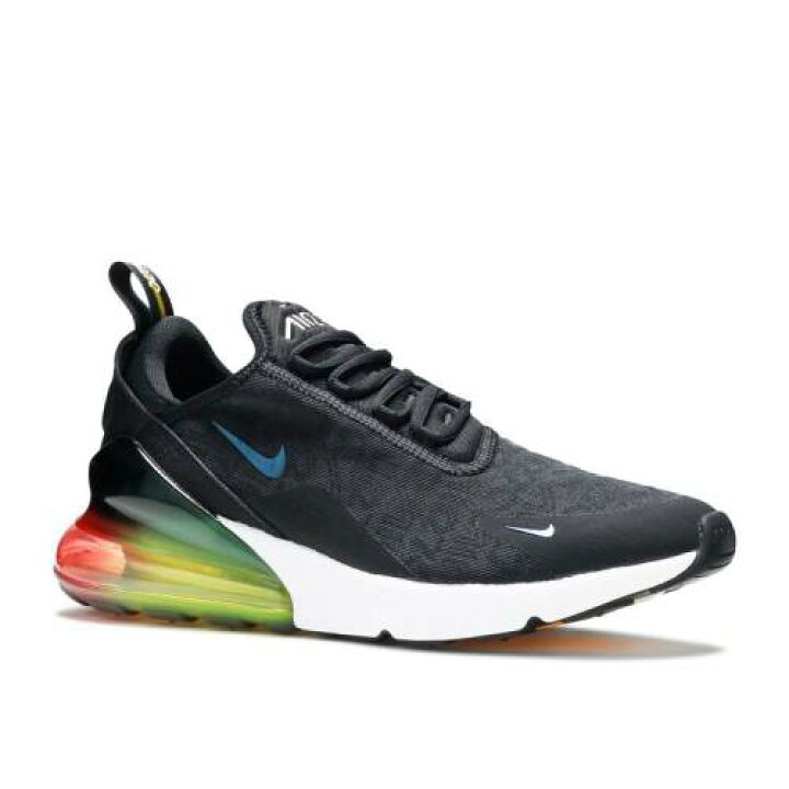楽天市場 ナイキ Nike マックス 黒色 ブラック 橙 オレンジ エアマックス Rainbow Heel スニーカー メンズ Orange Nike 270 Se Black Blacklaser スニケス