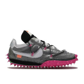 【 NIKE OFF-WHITE X WMNS WAFFLE RACER 'FUCHSIA' / BLACK WHITE FUCHSIA 】 オフホワイト ワッフル 黒色 ブラック 白色 ホワイト スニーカー レディース ナイキ