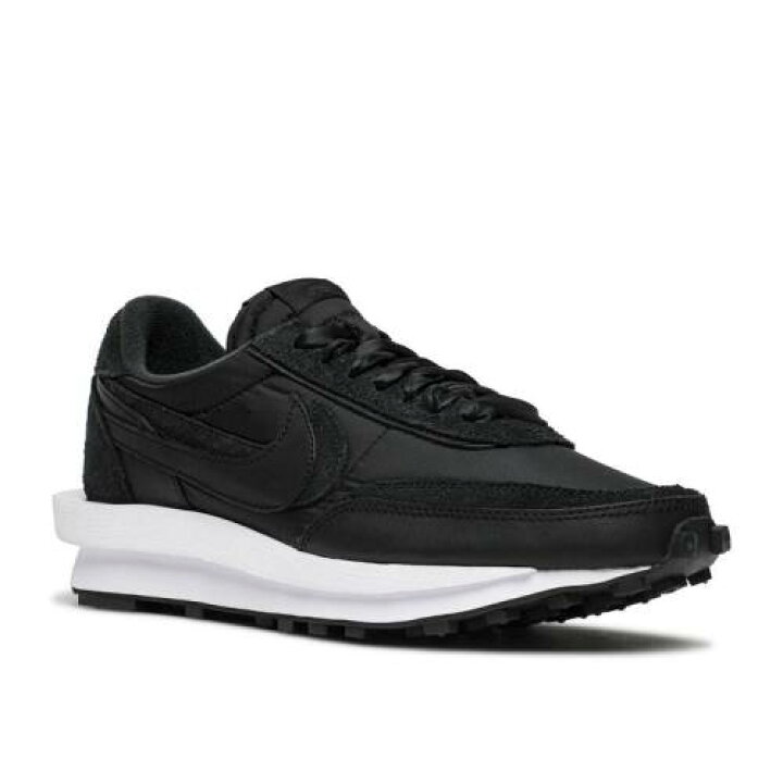 ナイキ NIKE 黒色 ブラック 'BLACK NYLON' スニーカー メンズ 【 NIKE SACAI X LDWAFFLE BLACK 】 | スニケス