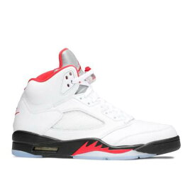 【 AIR JORDAN AIR JORDAN 5 RETRO 'FIRE RED' 2020 / TRUE WHITE FIRE RED BLACK 】 ナイキ 白色 ホワイト ファイア 赤 レッド 黒色 ブラック エアジョーダン スニーカー メンズ