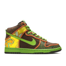 【 NIKE DUNK HIGH PRO SB 'DE LA SOUL' / BAROQUE BROWN ALTITUDE GREEN 】 ダンク ハイ プロ エスビー ロサンゼルス 茶色 ブラウン 緑 グリーン ダンクハイ スニーカー メンズ ナイキ