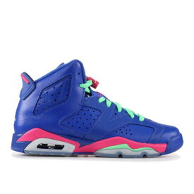 【 AIR JORDAN AIR JORDAN 6 RETRO GS 'GAME ROYAL' / GM RYL WHT VVD PNK LT LCD GRN 】 ナイキ エアジョーダン 'ゲームロイヤル 青 ブルー' ジュニア キッズ ベビー マタニティ スニーカー