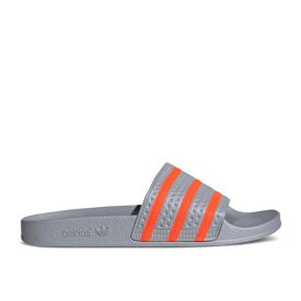 【 ADIDAS ADILETTE SLIDE 'HALO SILVER SOLAR RED' / HALO SILVER SOLAR RED SOLAR RED 】 アディダス アディレッタ サンダル 銀色 シルバー 赤 レッド スニーカー メンズ