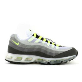 【 NIKE AIR MAX 95 360 'ONE TIME ONLY' / NEUTRAL GREY NEON YELLOW MEDIUM 】 マックス タイム 灰色 グレー 黄色 イエロー エアマックス スニーカー メンズ ナイキ