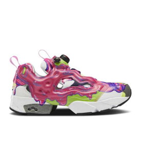 【 REEBOK GHOSTBUSTERS X INSTAPUMP FURY 'PSYCHOMAGNOTHERIC SLIME' / PROUD PINK WHITE SOLAR YELLOW 】 リーボック ピンク 白色 ホワイト 黄色 イエロー インスタポンプフューリー スニーカー メンズ