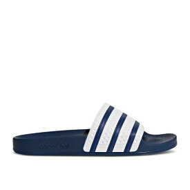 【 ADIDAS ADILETTE SLIDE 'ADI BLUE WHITE' / ADI BLUE WHITE ADI BLUE 】 アディダス アディレッタ サンダル 青色 ブルー 白色 ホワイト スニーカー メンズ