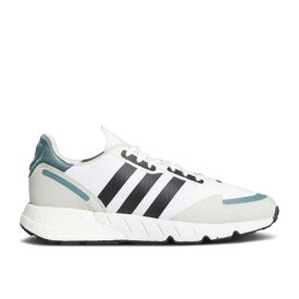 【 ADIDAS ZX 2K BOOST 'WHITE HAZY EMERALD' / CLOUD WHITE CORE BLACK HAZY 】 アディダス ブースト 白色 ホワイト コア 黒色 ブラック スニーカー メンズ