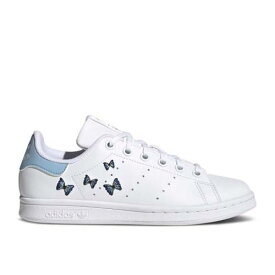【 ADIDAS HER LONDON STUDIO X STAN SMITH BIG KID 'BUTTERFLIES' / CLOUD WHITE CLOUD WHITE CLOUD 】 アディダス スタジオ 白色 ホワイト スタンスミス ジュニア キッズ ベビー マタニティ スニーカー