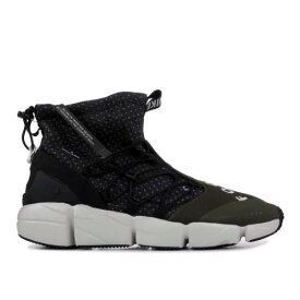 【 NIKE AIR FOOTSCAPE MID UTILITY 'CARGO KHAKI' / BLACK WHITE CARGO KHAKI LIGHT 】 ミッド 黒色 ブラック 白色 ホワイト カーゴ カーキ スニーカー メンズ ナイキ