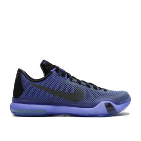 【 NIKE KOBE 10 'BLACKOUT' / BLACK BLACK PERSIAN VIOLET VLT 】 コービー 黒色 ブラック 紫 バイオレット スニーカー メンズ ナイキ