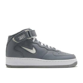 【 NIKE AIR FORCE 1 MID JEWEL QS 'NYC - COOL GREY' / COOL GREY WHITE METALLIC SILVER 】 ミッド クール 灰色 グレー 白色 ホワイト 銀色 シルバー エアフォース スニーカー メンズ ナイキ