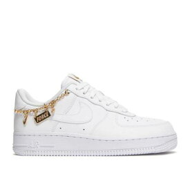 【 NIKE WMNS AIR FORCE 1 '07 LX 'LUCKY CHARMS' / WHITE WHITE METALLIC GOLD FLAT 】 白色 ホワイト ゴールド エアフォース スニーカー レディース ナイキ