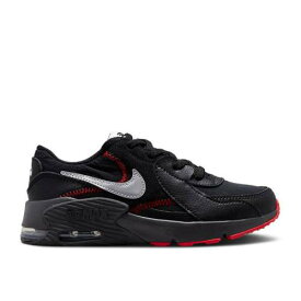 【 NIKE AIR MAX EXCEE PS 'BLACK SPORT RED' / BLACK BLACK SPORT RED METALLIC 】 マックス 黒色 ブラック 赤 レッド エアマックス ジュニア キッズ ベビー マタニティ スニーカー ナイキ