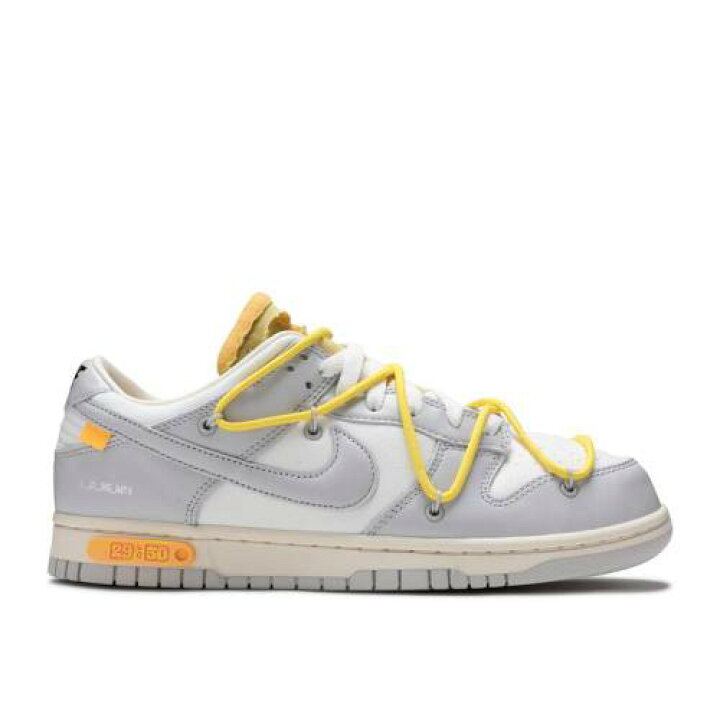 楽天市場 ナイキ Nike オフホワイト ダンク 灰色 グレー 黄色 イエロー ダンクロー Lot 50 スニーカー メンズ Yellow Nike Offwhite X 29 Of Sail Neutral Grey Opti スニケス