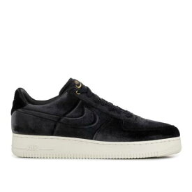 【 NIKE AIR FORCE 1 LOW '07 PREMIUM 'BLACK VELOUR' / BLACK BLACK SAIL METALLIC GOLD 】 プレミアム 黒色 ブラック ゴールド エアフォース スニーカー メンズ ナイキ