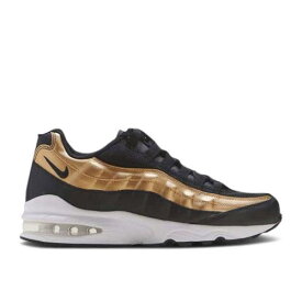 【 NIKE AIR MAX 95 GS 'BLACK METALLIC GOLD' / BLACK METALLIC GOLD 】 マックス 黒色 ブラック ゴールド エアマックス ジュニア キッズ ベビー マタニティ スニーカー ナイキ