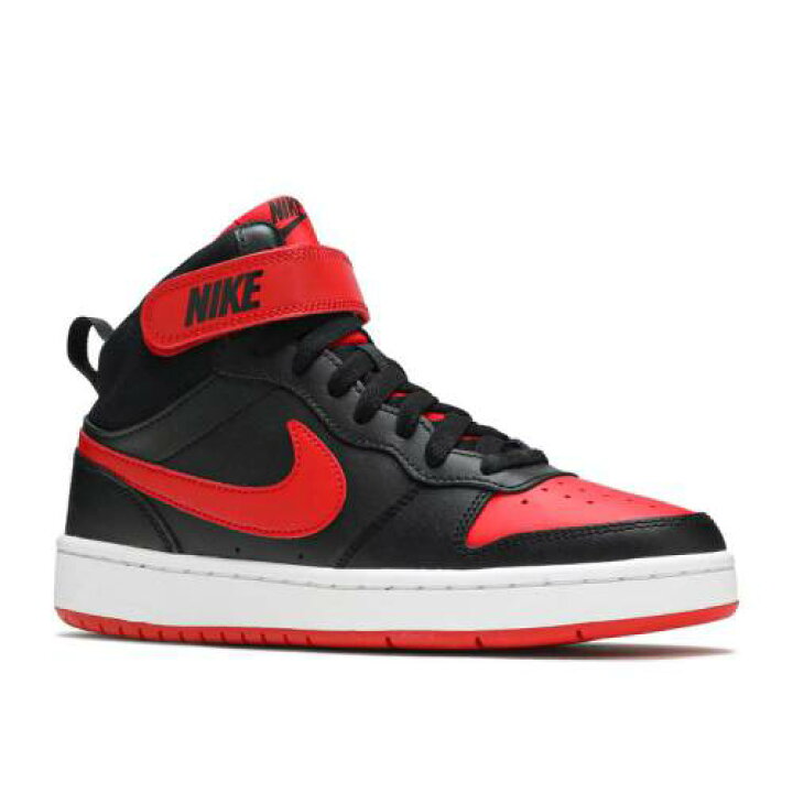nike high tops red black and white