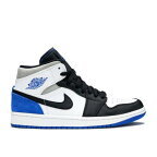 【 AIR JORDAN AIR JORDAN 1 MID SE 'ROYAL BLACK TOE' / WHITE BLACK LIGHT SOLAR FLARE 】 ナイキ ミッド 黒色 ブラック 白色 ホワイト エアジョーダン スニーカー メンズ