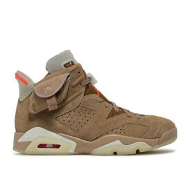 【 AIR JORDAN TRAVIS SCOTT X JORDAN 6 RETRO 'BRITISH KHAKI' / BRITISH KHAKI SAIL BRIGHT 】 ナイキ カーキ エアジョーダン トラヴィススコット スニーカー メンズ