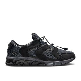 【 ASICS GEL QUANTUM 180 RE 'BLACK CARRIER GREY' / BLACK CARRIER GREY 】 黒色 ブラック 灰色 グレー スニーカー メンズ アシックス