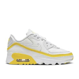 【 NIKE UNDEFEATED X AIR MAX 90 BP 'WHITE OPTIC YELLOW' / WHITE OPTIC YELLOW 】 アンディフィーテッド マックス 白色 ホワイト 黄色 イエロー エアマックス ジュニア キッズ ベビー マタニティ スニーカー ナ