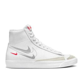 【 NIKE BLAZER MID '77 SE GS 'MULTI-SWOOSH' / WHITE PARTICLE GREY PHOTON DUST 】 ブレイザー ミッド 白色 ホワイト 灰色 グレー 'MULTISWOOSH' ジュニア キッズ ベビー マタニティ スニーカー ナイキ