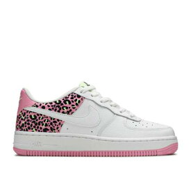 【 NIKE AIR FORCE 1 '07 GS 'PINK LEOPARD' / WHITE PINK RISE BARELY VOLT 】 白色 ホワイト ピンク ライズ エアフォース ジュニア キッズ ベビー マタニティ スニーカー ナイキ