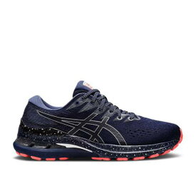 【 ASICS WMNS GEL KAYANO 28 'PEACOAT' / PEACOAT PURE SILVER 】 ピュア 銀色 シルバー スニーカー レディース アシックス