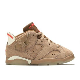 【 AIR JORDAN TRAVIS SCOTT X JORDAN 6 RETRO TD 'BRITISH KHAKI' / BRITISH KHAKI SAIL BRIGHT 】 ナイキ カーキ エアジョーダン トラヴィススコット ベビー