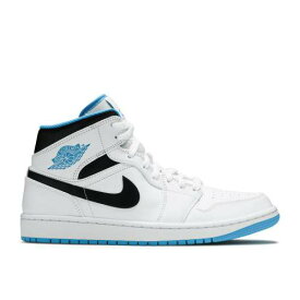 【 AIR JORDAN AIR JORDAN 1 MID 'LASER BLUE' / WHITE LASER BLUE BLACK 】 ナイキ ミッド 白色 ホワイト レーザー 青色 ブルー 黒色 ブラック エアジョーダン スニーカー メンズ