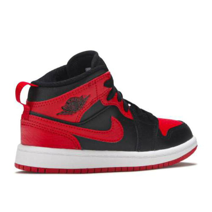 憧れ エアジョーダン AIR JORDAN ミッド 白色 ホワイト 赤 レッド 黒色 ブラック 'BLACK RED' ジュニア キッズ tdh-latinoamerica.de