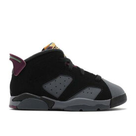 【 AIR JORDAN JORDAN 6 RETRO TD 'BORDEAUX' / BLACK LIGHT GRAPHITE DARK GREY 】 ナイキ 黒色 ブラック 灰色 グレー エアジョーダン ベビー