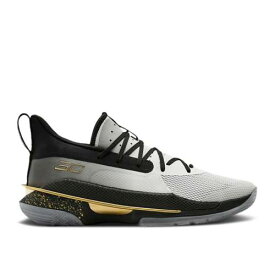 【 UNDER ARMOUR CURRY 7 'FOR THE GAME' / WHITE BLACK 】 カリー 白色 ホワイト 黒色 ブラック アンダーアーマー スニーカー メンズ