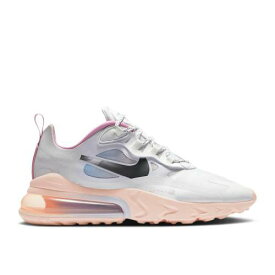 【 NIKE WMNS AIR MAX 270 REACT 'WASHED CORAL' / WHITE WASHED CORAL HYPER BLUE 】 マックス リアクト 白色 ホワイト 青色 ブルー エアマックス スニーカー レディース ナイキ