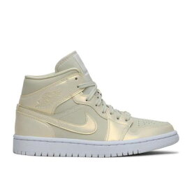 【 AIR JORDAN WMNS AIR JORDAN 1 MID 'LEMON YELLOW' / GOOSE FEATHER YELLOW LEMON 】 ナイキ ミッド 黄色 イエロー エアジョーダン スニーカー レディース