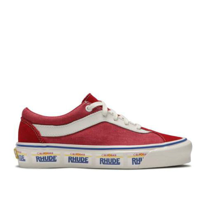 楽天市場 ヴァンズ Vans バンズ 赤 レッド 白色 ホワイト California Red スニーカー メンズ Vans Red Rhude X Bold Ni Plate White スニケス