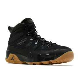 【 AIR JORDAN JORDAN 9 RETRO BOOT NRG 'BLACK GUM' / BLACK GUM LIGHT BROWN 】 ナイキ ブーツ 黒色 ブラック 茶色 ブラウン エアジョーダン スニーカー メンズ