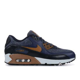 【 NIKE AIR MAX 90 PREMIUM 'THUNDER BLUE' / THUNDER BLUE ALE BROWN DARK 】 マックス プレミアム サンダー 青色 ブルー 茶色 ブラウン エアマックス スニーカー メンズ ナイキ